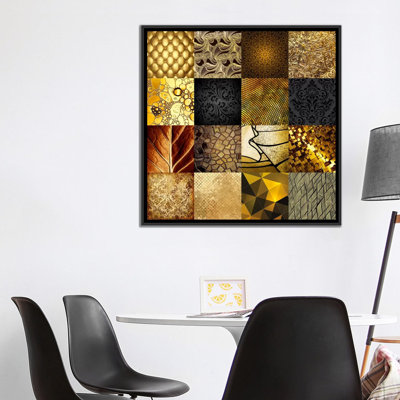 «Decorative Tiles Series: Gold», impression sur toile