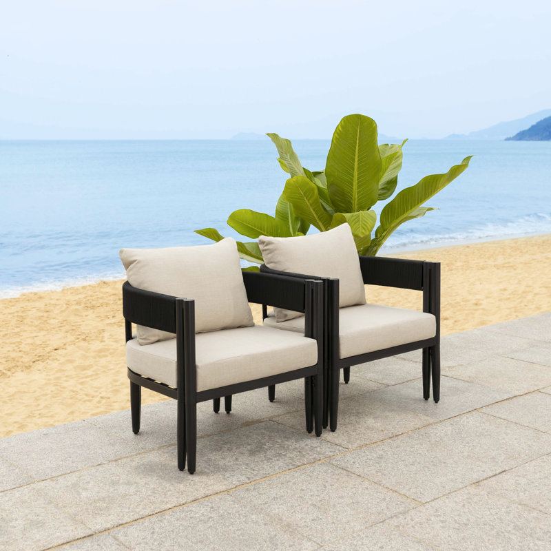 Viola Outdoor Dining Armchair, Taupe