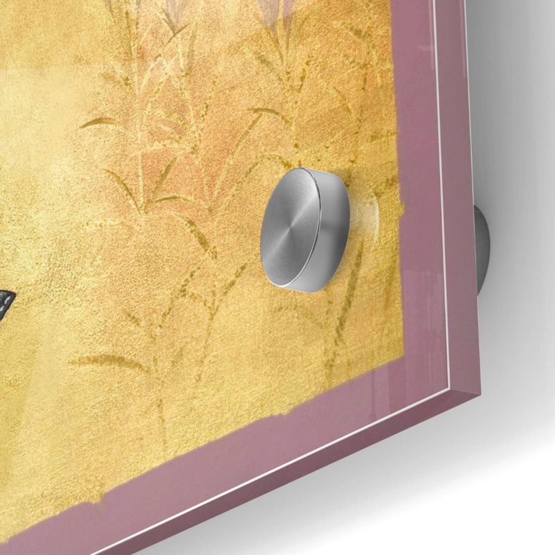 «Butterfly R» par Zigo Tanabe, art mural en verre acrylique, H 36 po x l 36 po