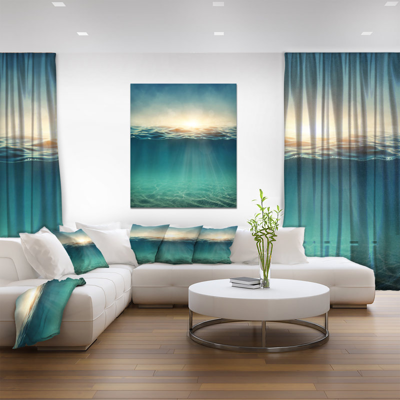 Corwin Abstract Underwater - Reproduction de photo sur toile tendue, H 40 po x l 30 po x P 1,5 po