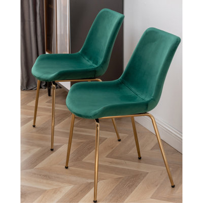 Contemporary 3 Dining Suite, White Round Table And 2 Chairs, Strong Rubberwood, Elegant Velvet Upholstered Chairs Modern , & Rubberwood Build, Luxurious Seating