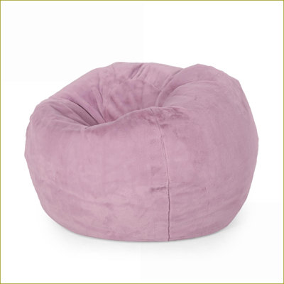 Fauteuil à billes rond pour adultes 3 pieds Kavel | Lavande | Profondeur de l'assise: 34 po