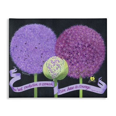 Art mural sur toile, "Feminine Courage Quote" par Ann Jasperson