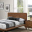 Ensemble de chambre avec lit plateforme 3 pièces Wooden Mid-Century-468082109