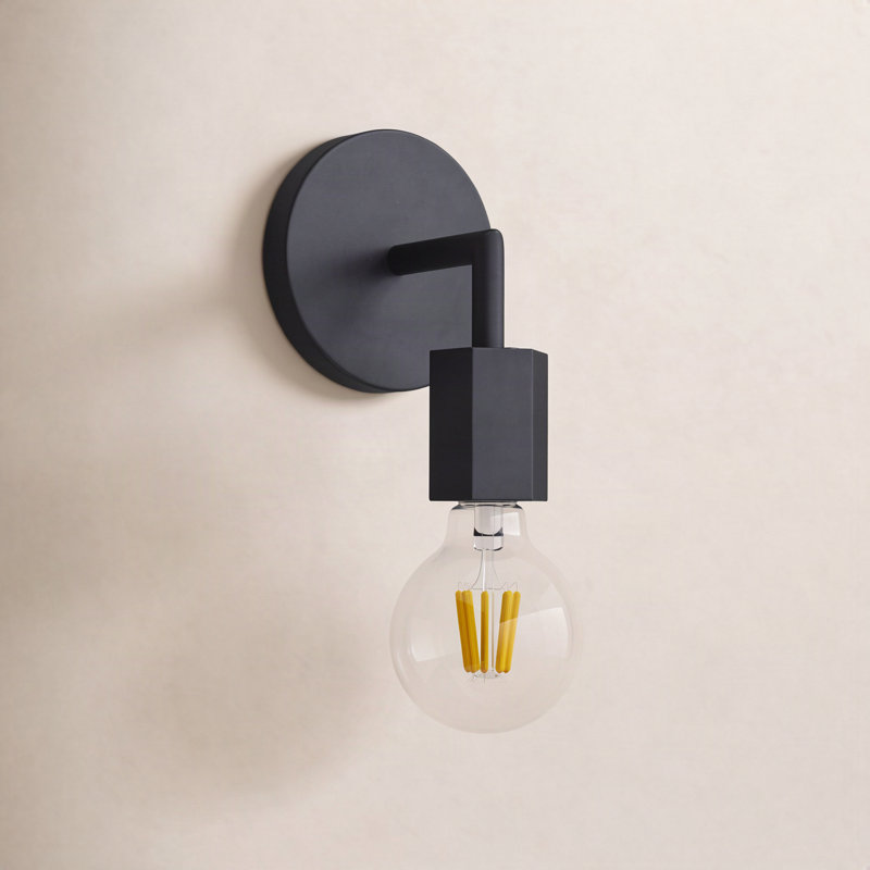 Ebba 1 - Light Dimmable Armed Sconce, Black