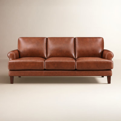 Maybell 80" Genuine Leather Sofa