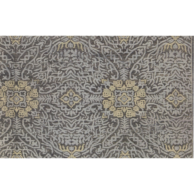 Tapis noir de haute qualité noué à la main Ziegler