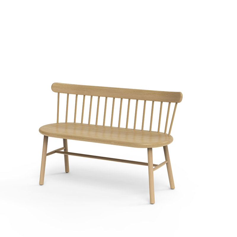 Ai Solid Wood Bench, Oak Nature