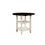 Ensemble de table 5 pièces à hauteur de comptoir avec 2 tablettes inférieures et 4 chaises