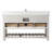 Curiel 60'' Single Bathroom Vanity with Engineered Stone Top-976450958