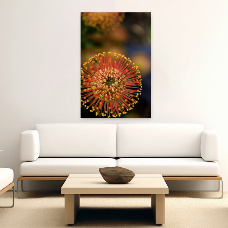 Art contemporain abstrait coloré, fleur moderne, art naturel, H 60 po x l 40 po