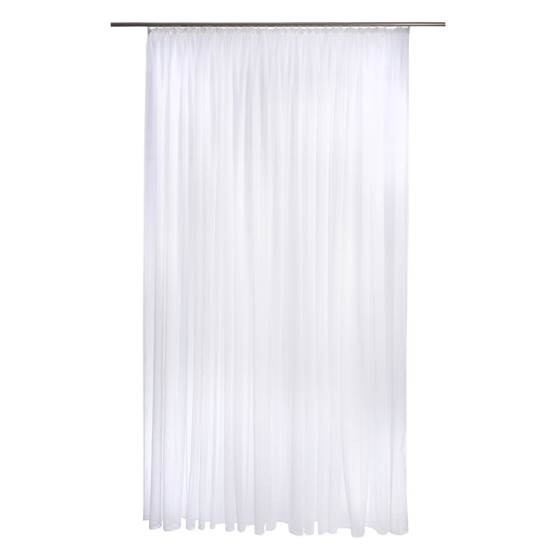 Olson Sheer Curtains & Drapes Single Panel, 245cm H x 600cm W