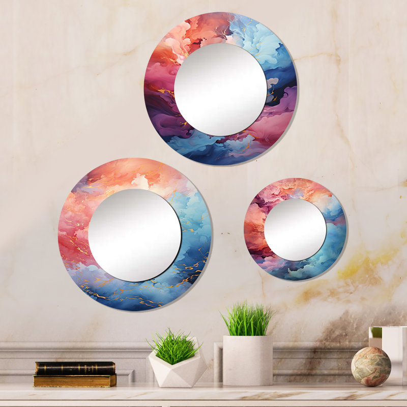 Devari Metal Round Mirror
