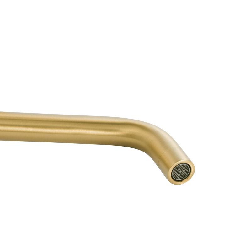 Wall Mounted Basin Mixer Tap Brass, Gold