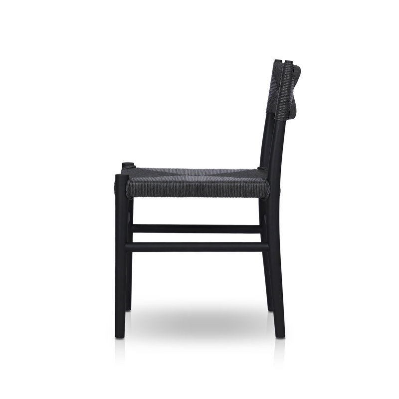 Lomas Outdoor Dining Side Chair, Black