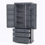 Grande armoire de rangement autoportante avec 3 tablettes réglables-896447536