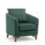 Upholstered Barrel Chair with Footstool-621097162