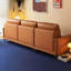 Canapé modulaire brun en cuir véritable-1322276325