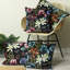 Midnight Garden Floral Velvet Piped Cushion-61482864-61482863