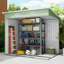 Abdulbaki 7ft. W x 4ft. D Metal Tongue & Groove Pent Garden Shed