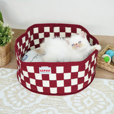 Orthopedic Wool Bolster Pet Bed