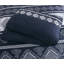  Navy White Geometric Quilt Set Sateen Finish 3 Piece Reversible Bedspread with Pillow Shams for All Seasons-766604714