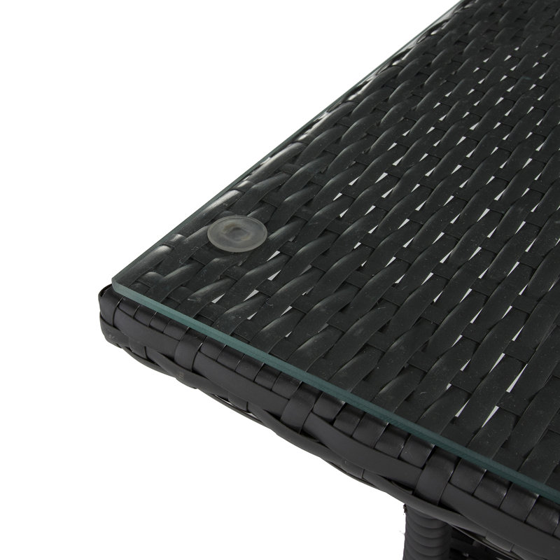 Ensemble de conversation modulaire en rotin avec coussins 3 pièces Noelle
