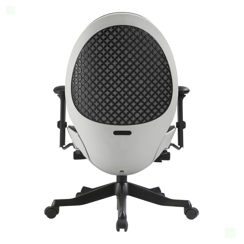 Fauteuil de direction avec accoudoirs, Blanc