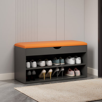 Banc de rangement pour chaussures 27,6 po