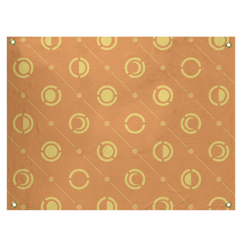 Tapisserie, H 59 po x l 80 po, Orange/jaune