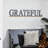 Wood Grateful Sign Black Wall Decor