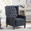 Fauteuil inclinable en tissu de luxe avec design ergonomique de 41,18 po de hauteur et de douceur-1028380417