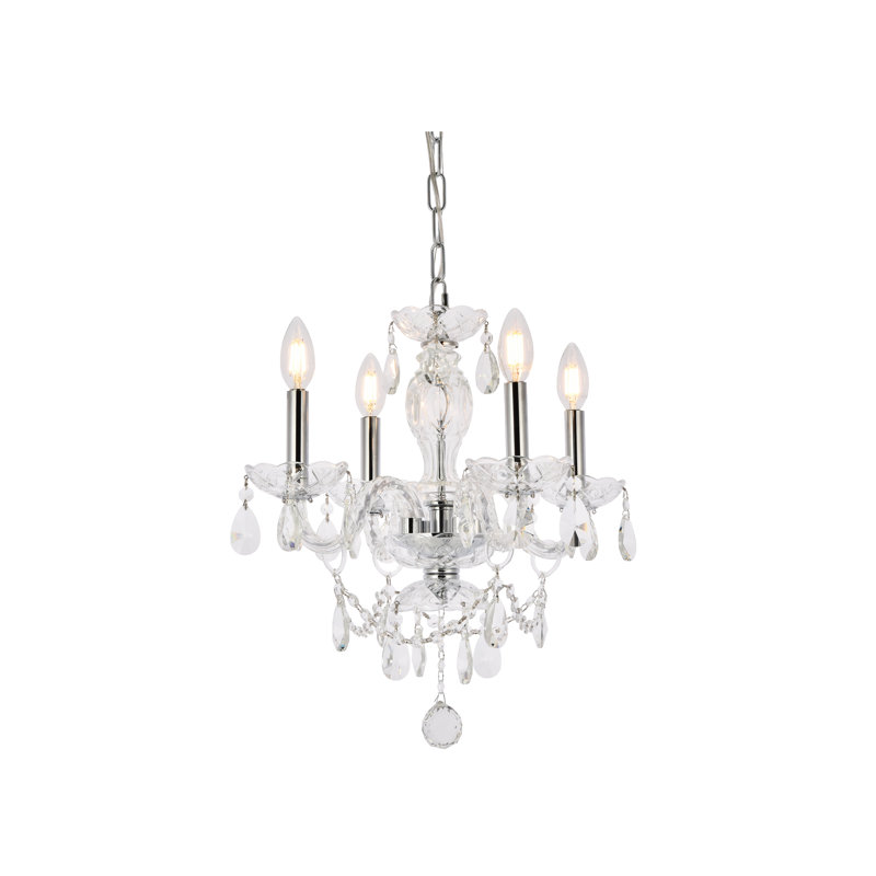 Rochelle 4 - Light Dimmable Classic / Traditional Chandelier, Chrome