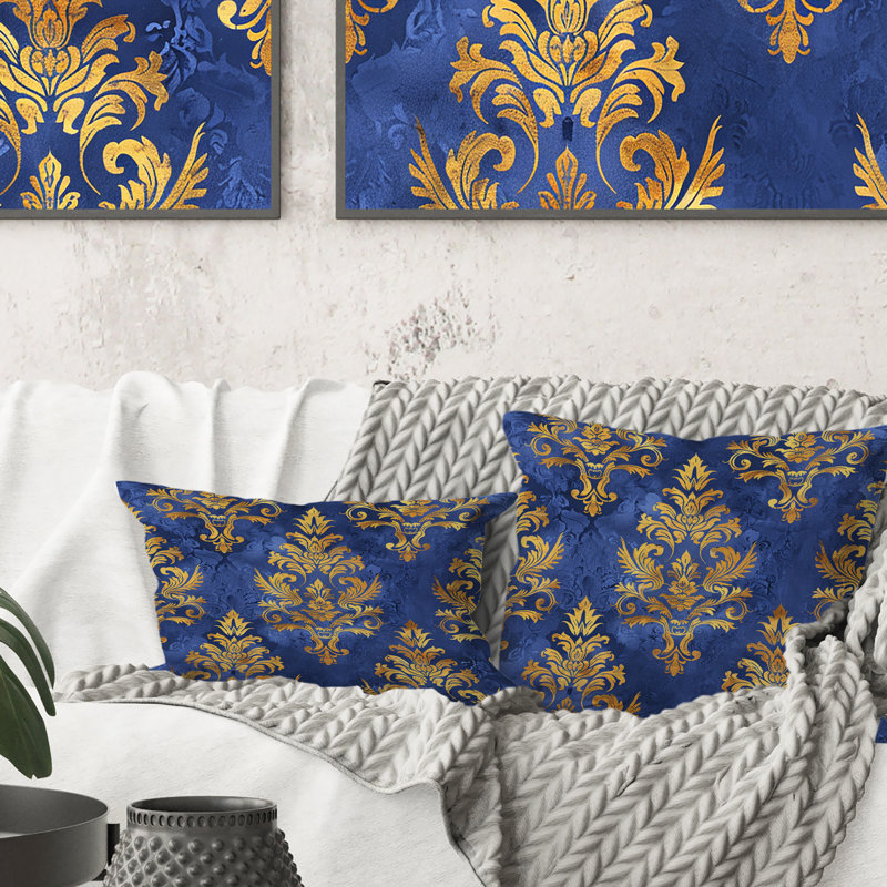 Coussin lombaire traditionnel Royal Gold Blue