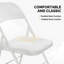 Chaise pliante empilable rembourrée en polyester Inbox Zero Maronica