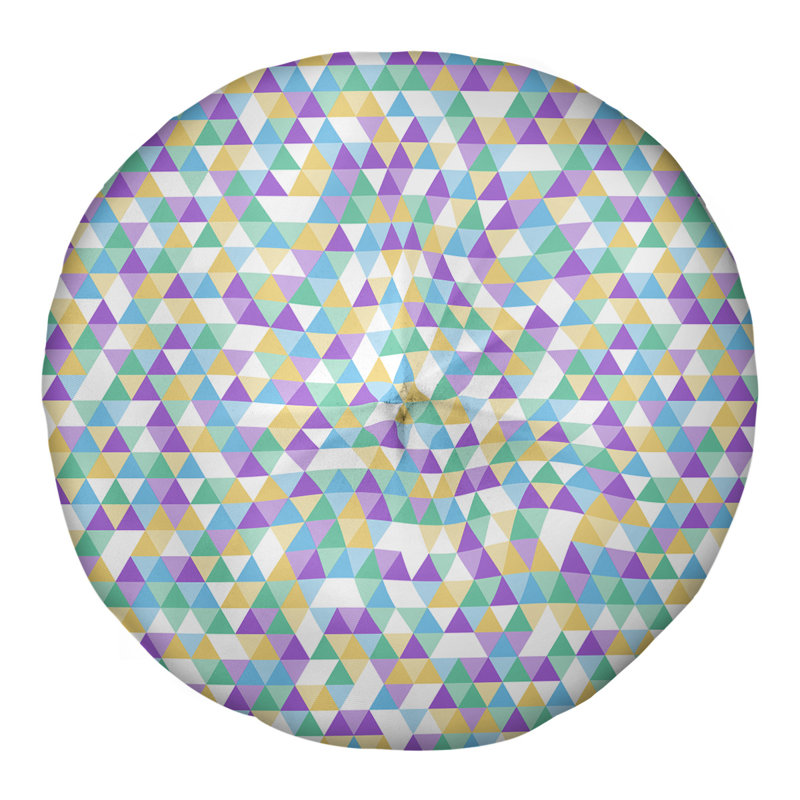 Coussin de sol Katelyn Elizabeth, 26 po x 26 po, Bleu