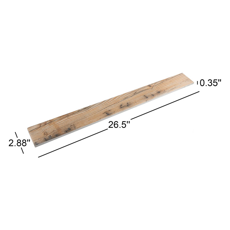 Melvin Color 2-7/8" x 26-1/2" Porcelain Wood Look Subway Wall & Floor Tile