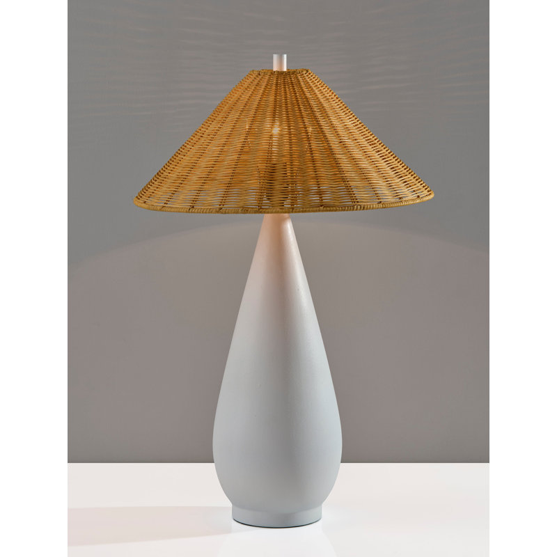 Lorelei Table Lamp, White, Clear