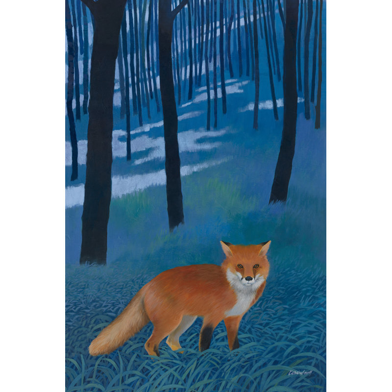 The Edge of the Woods by Kathrine Lovell - Painting, 46cm H x 30cm W, Wrapped Canvas