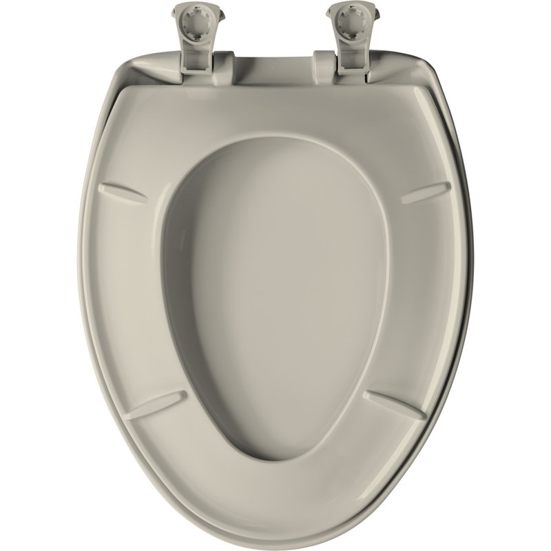 Siège de toilette allongé en plastique, Rougir