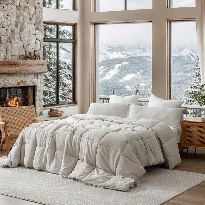 Hot Days Cool Nights - Coma Inducer Oversized Comforter Set - Tracing Gray, King