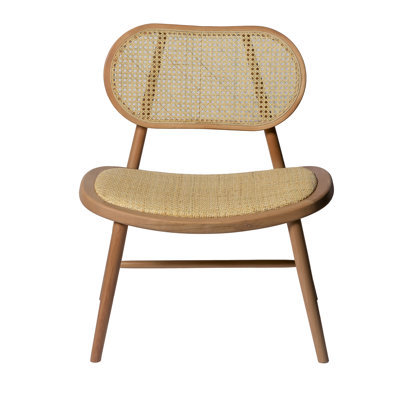 Chaise d'appoint en bois massif Millsap