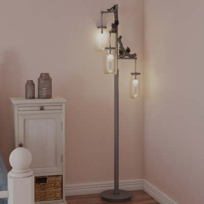 Crestview 65.6'' Bronzed Tree Floor Lamp