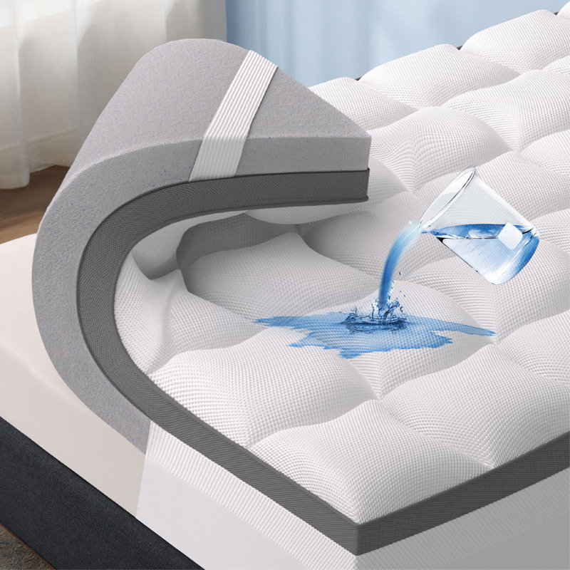 Surmatelas en mousse à mémoire de forme 4 pouces, Grand lit