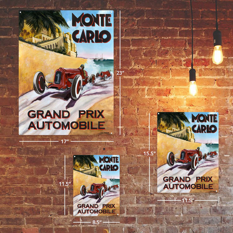 «Monte Carlo», impression sur métal