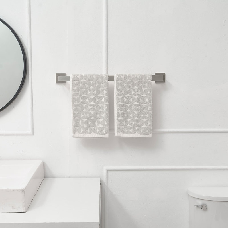 5 Piece Bathroom Hardware Set Stainless Steel Bathroom Accessories Kit Wall Mounted Bathroom Towel Holder Set, Brushed Nickel