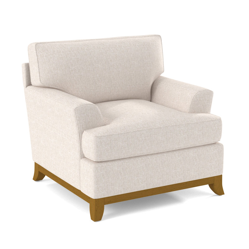 Oaks Way Armchair, White Sugar Performance; 0863-91, Willow