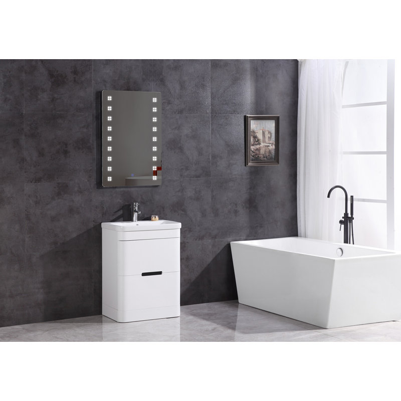 Bogard 24'' Single Bathroom Vanity with Ceramic Top
