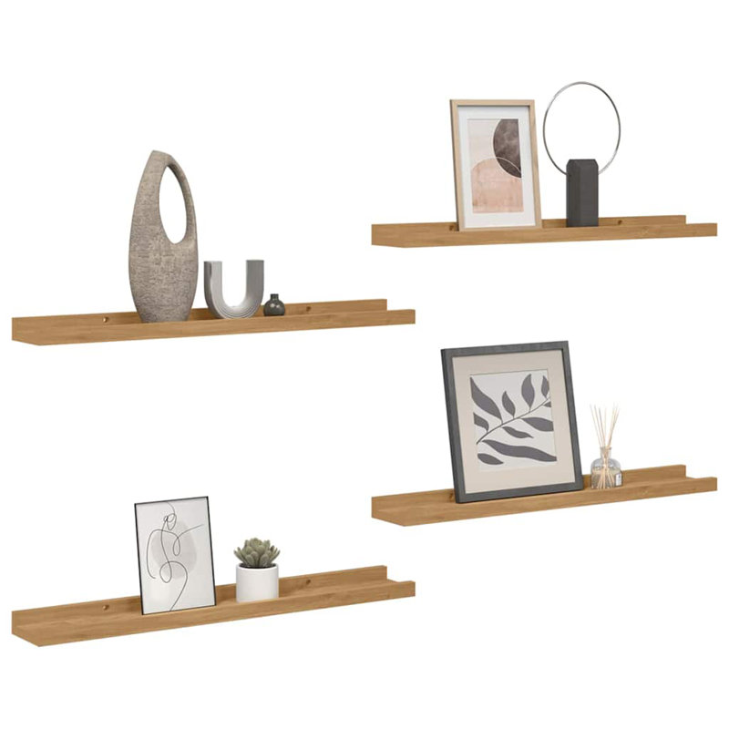 Floating Shelf, 3cm H x 40cm W x 9cm D, Brown
