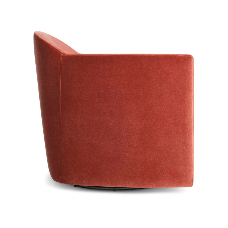 About Face Swivel Armchair, Tomato Velvet